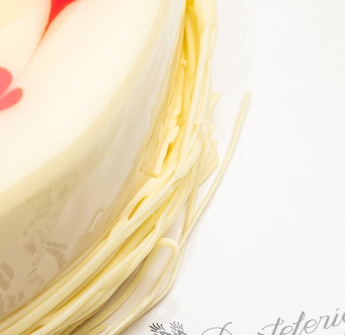 Tarta de queso y fresa San Valentín - Imagen 3