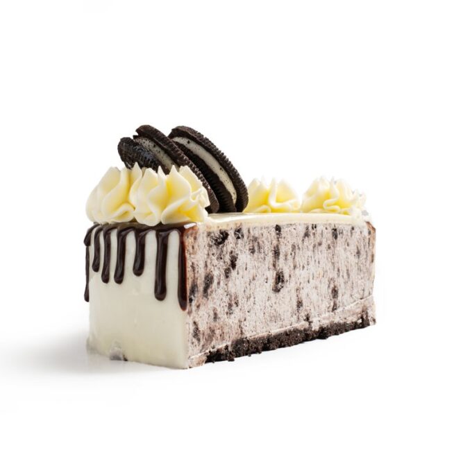 Tarta de mousse de Oreo.